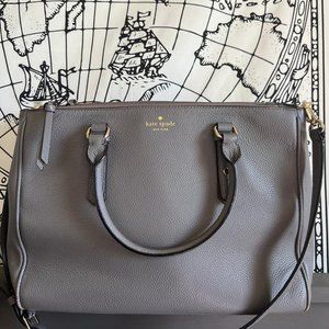 Gray Kate Spade Messenger Work Bag